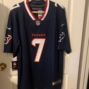 Nike Texans Navy and White Jersey